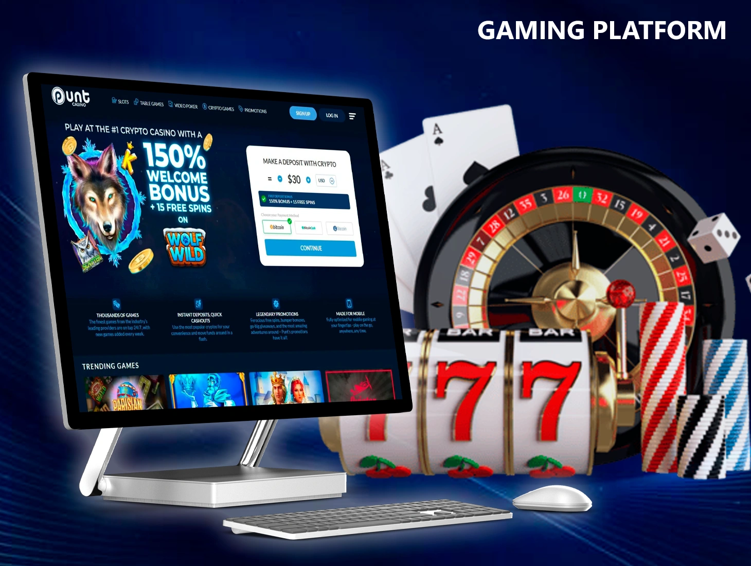 Punt Casino allows users to open an account without any hassle and start playing in no time