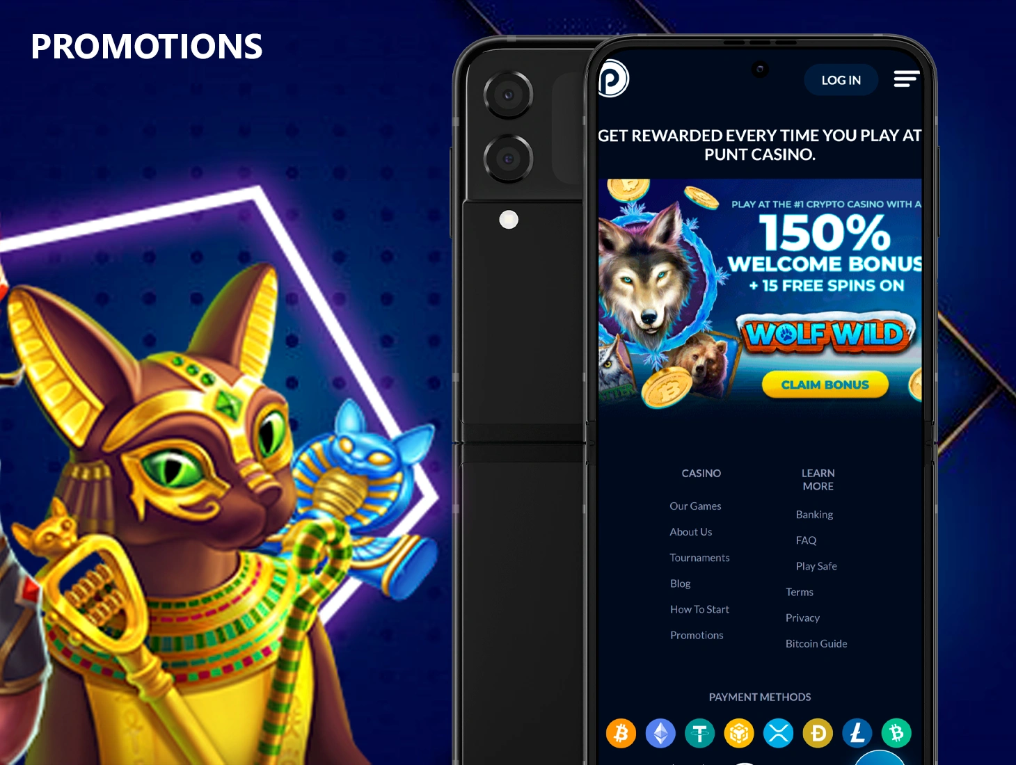 Players can get the best Punt Casino bonuses to place bets on casino games